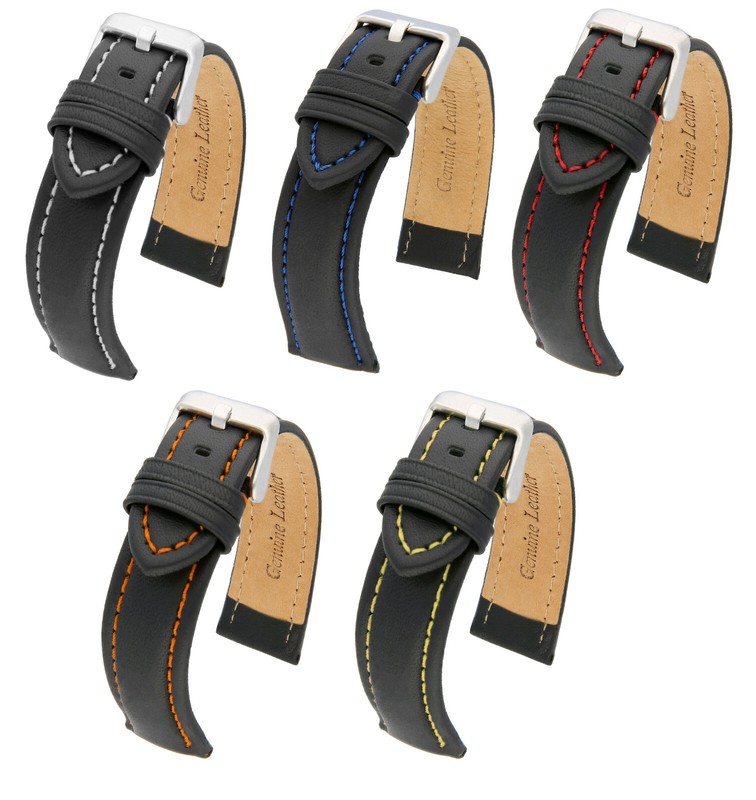 Marchel Echtleder Lederarmband Lrr Silber SchlieÃE Uhrenarmband Uhren Armband