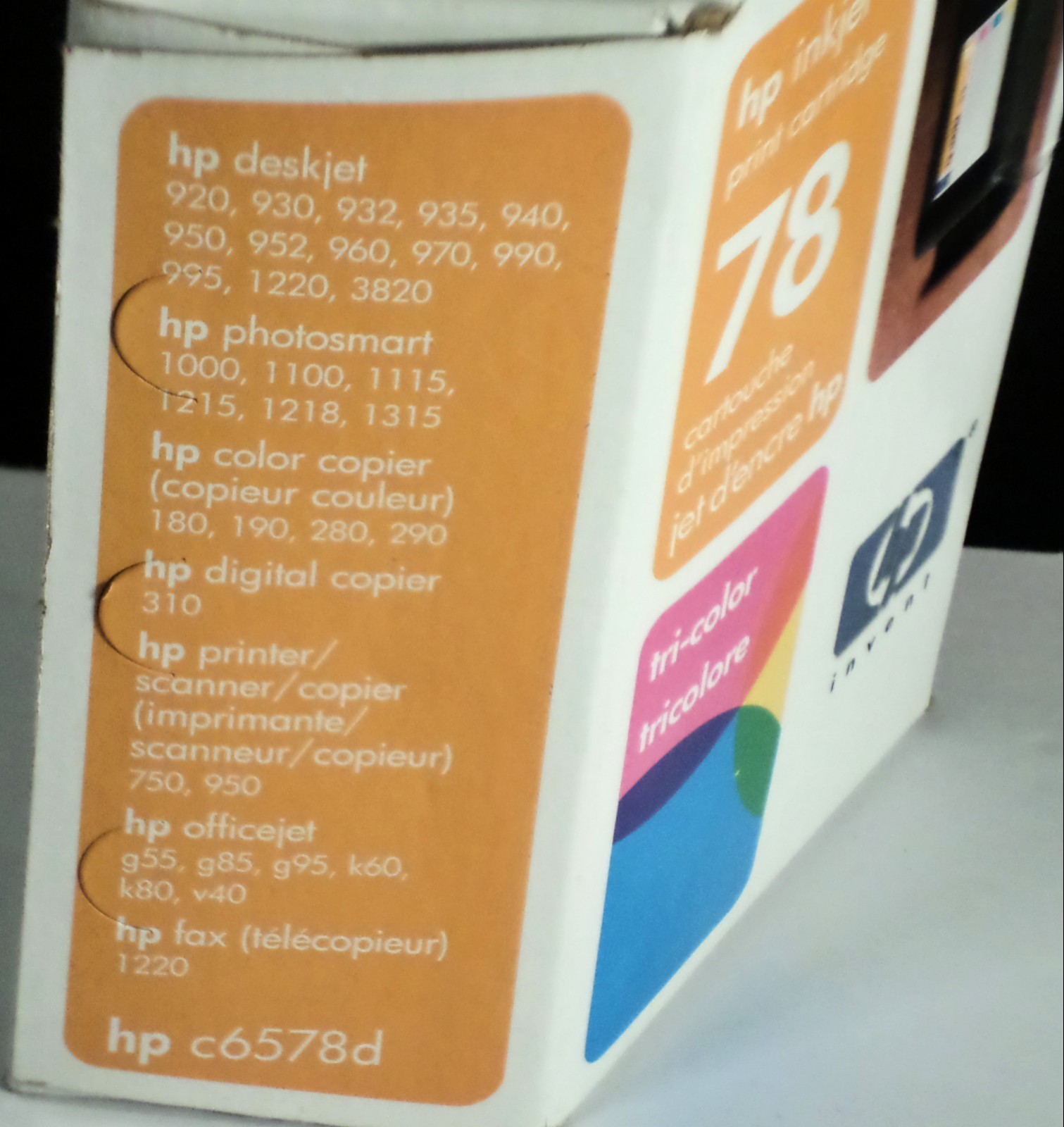 HP Genuine OEM 78 C6578D Tri-Color Ink Cartridge For Inkjet Photosmart Printers