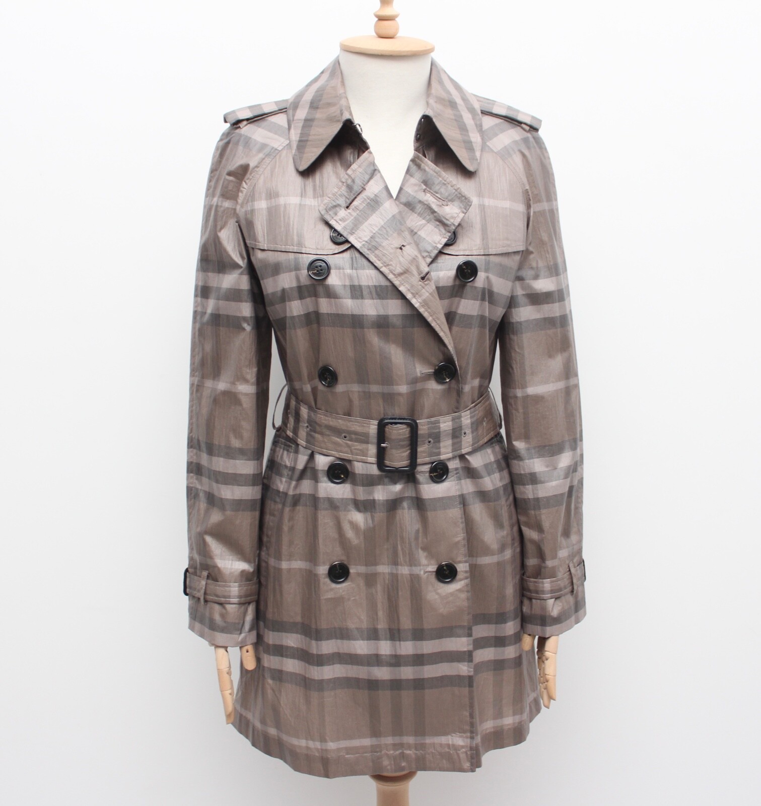Women's BURBERRY London Silk Trench Coat Double Breasted Women's BURBERRY London Silk Trench Coat Double Breasted