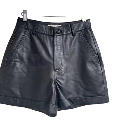 NICE Bash Leather Shorts Black Size 0 BA&SH (US 2)