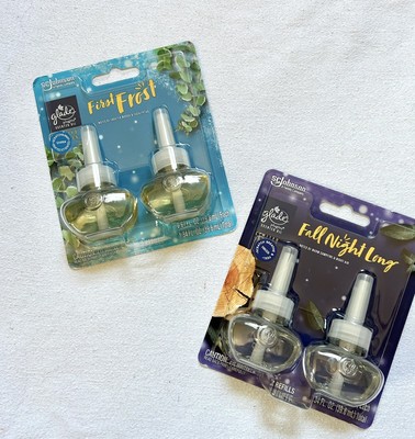 Lot Of Two Glade PlugIn Refills First Frost & Fall Night Long