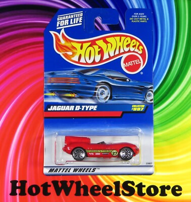 1999 Hot Wheels    Red    JAGUAR D-TYPE   Metal/Metal   Card #997  HW59-052422