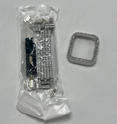 Smart Watch Band And Case Rhinestone Specialist Sealed Silver