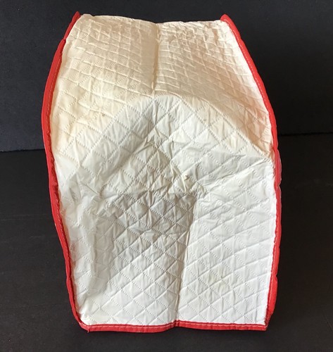 Vintage Red Poodle Dog Vinyl Toaster Cover Retro Deco Mid Century Modern Kitchen