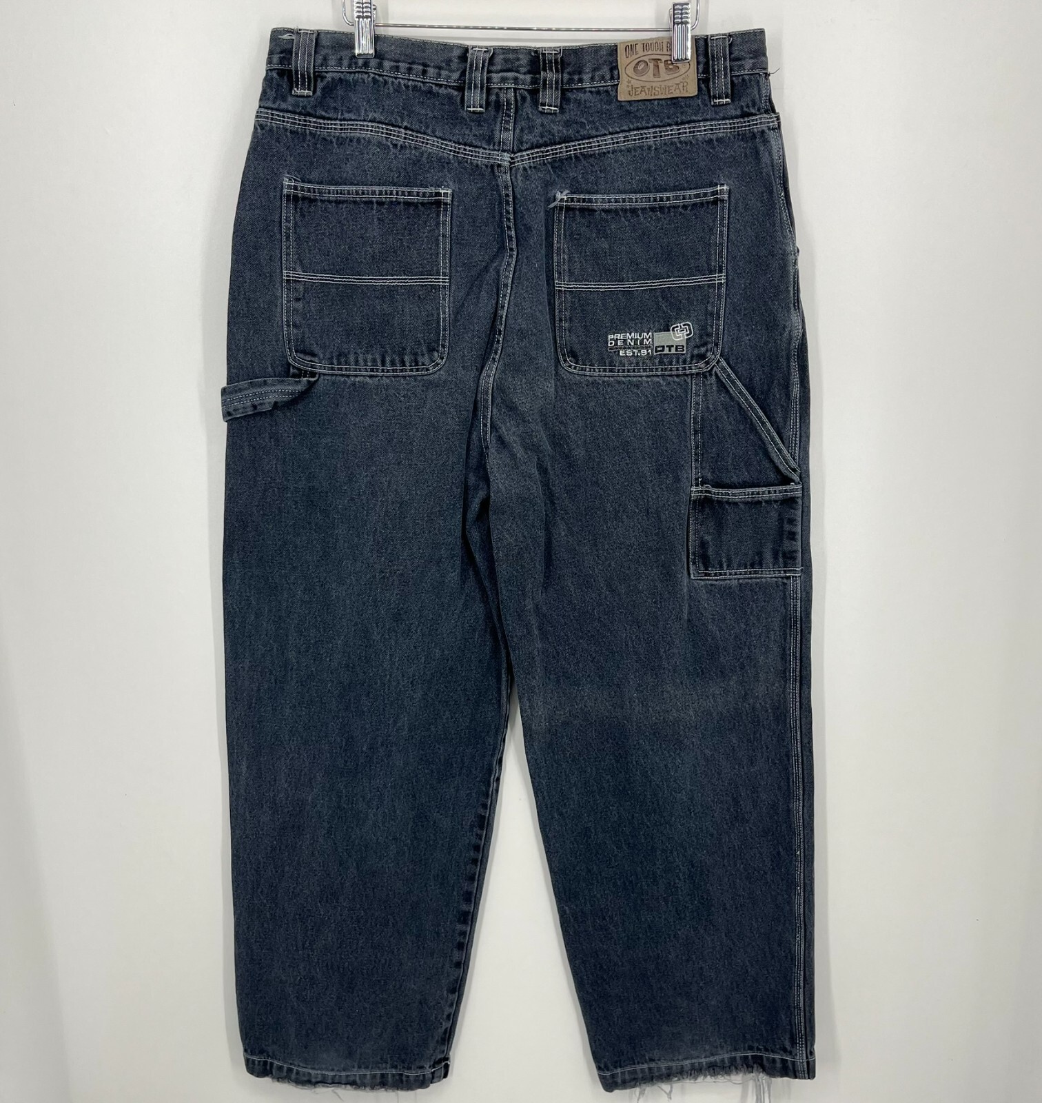 ☆MLB Korea☆ Basic Denim-like Coopers Overfit Functional Sh Áo thun MLB Basic Coopers Denimlike Logo Overfit Tshirt New