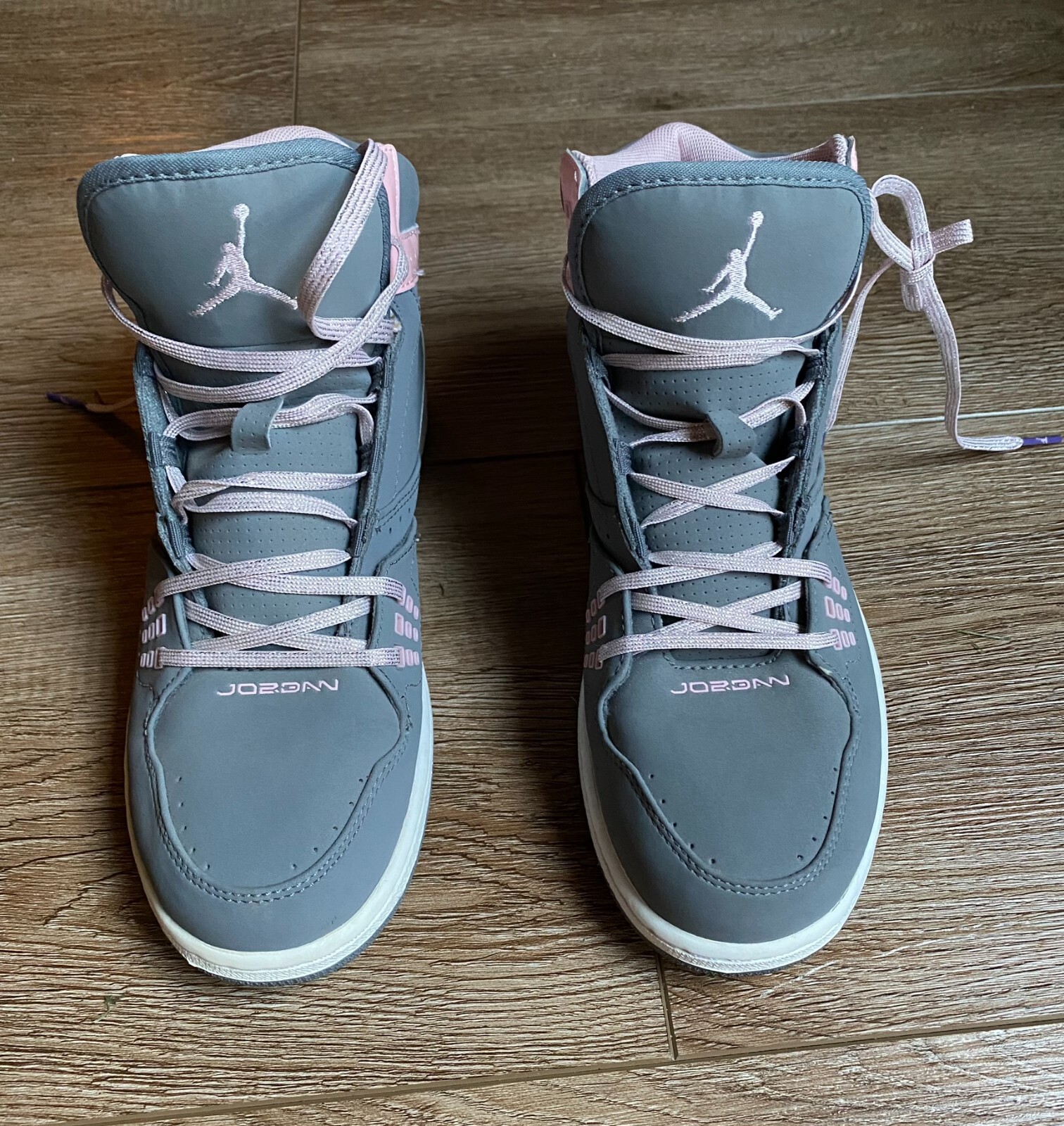 jordans 23 pink and gray