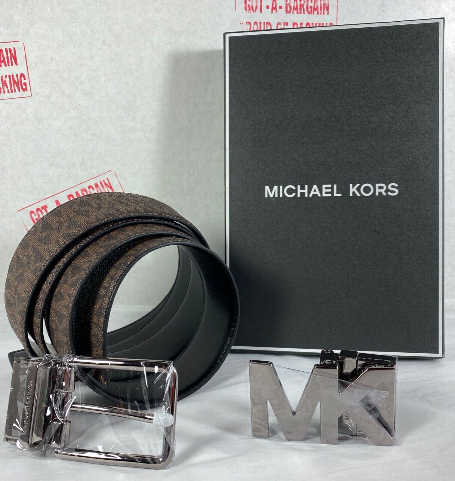 Michael Kors Men's Reversible Signature 4 in 1 Belt Box Set Michael Kors Men's Reversible Signature 4 in 1 Belt Box Set