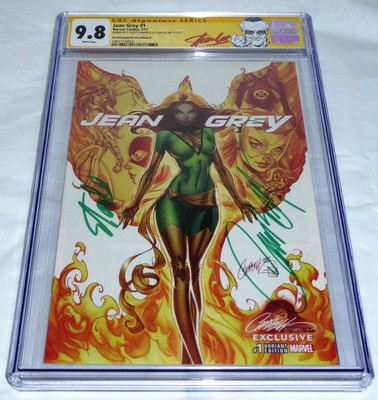 Jean Grey #1 CGC SS Dual Signature Autograph STAN LEE J. SCOTT CAMPBELL Phoenix