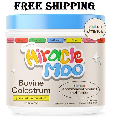 Colostrum Supplement for Gut Health Hair Growth Beauty and Immune Support - USA!