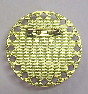 Handmade Glass Cabochon Pin- Fairy Cat with Butterfly Wings