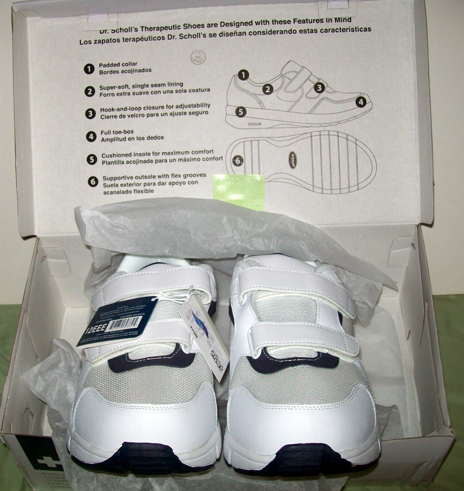 dr scholl's men's athletic shoes velcro