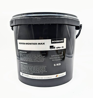 Reifen Montage Paste 5kg schwarz Reifenmontagepaste Montagesalbe Montagewax