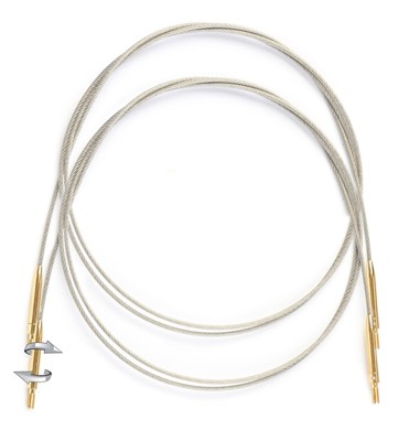 Lantern Moon INTR Swivel Cords Stainless Dark Brown