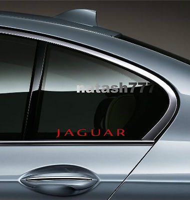 2 -JAGUAR X Tipe XK8 XKR S XJR XJ8 XJ6 XJS Racing Decal sticker emblem logo RED