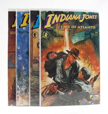 SIGNED INDIANA JONES and the Fate of Atlantis Dave Dorman 1994 Full Set HI GRADE