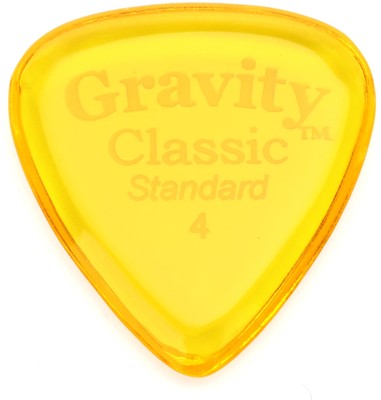 Gravity Picks Classic - Standard Size, 4mm, Polished (3-pack) Bundle