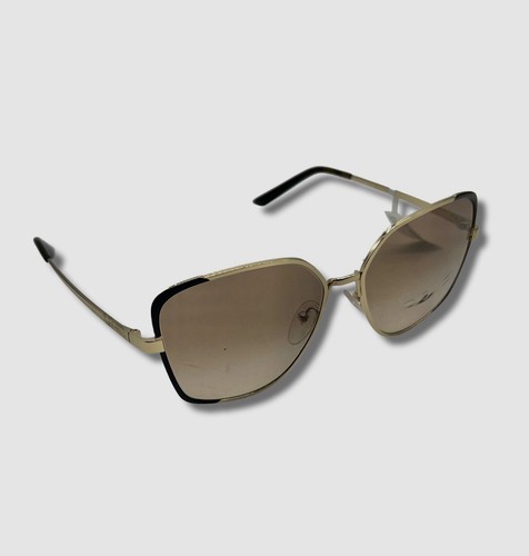 $405 Authentic Prada SPR60X KOF-3D0 Women's Gold Square