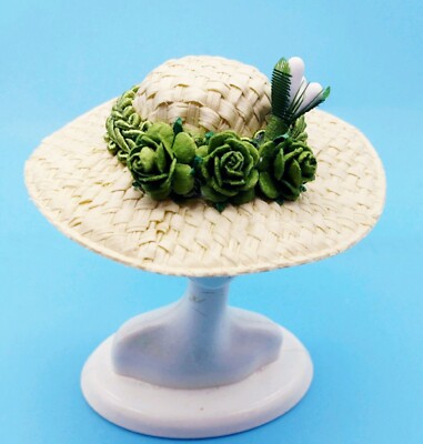 Hats Fit BARBIE & Fashion Dolls DESIGNER HANDMADE ''FLOWER GARDEN'' COLLECTION