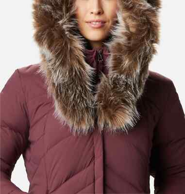 Pre-owned Columbia Size Xs Women 550-fill Power Down Insulated Parka, Winter Coat, Jacket In Gray