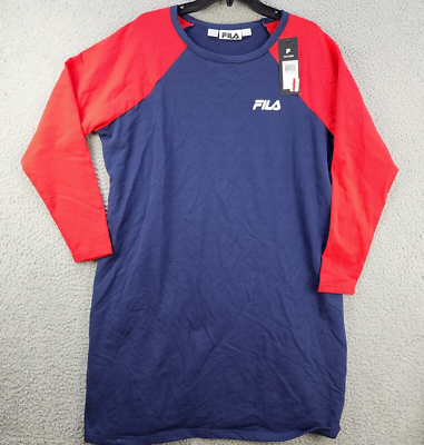 FILA Plus Size Colorblocked A Type Dress Women s 1X Red Navy