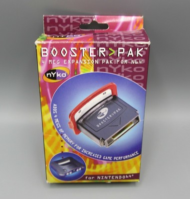 NYKO BOOSTER PAK Expansion Pak Nintendo 64 for N64 Games / in Box