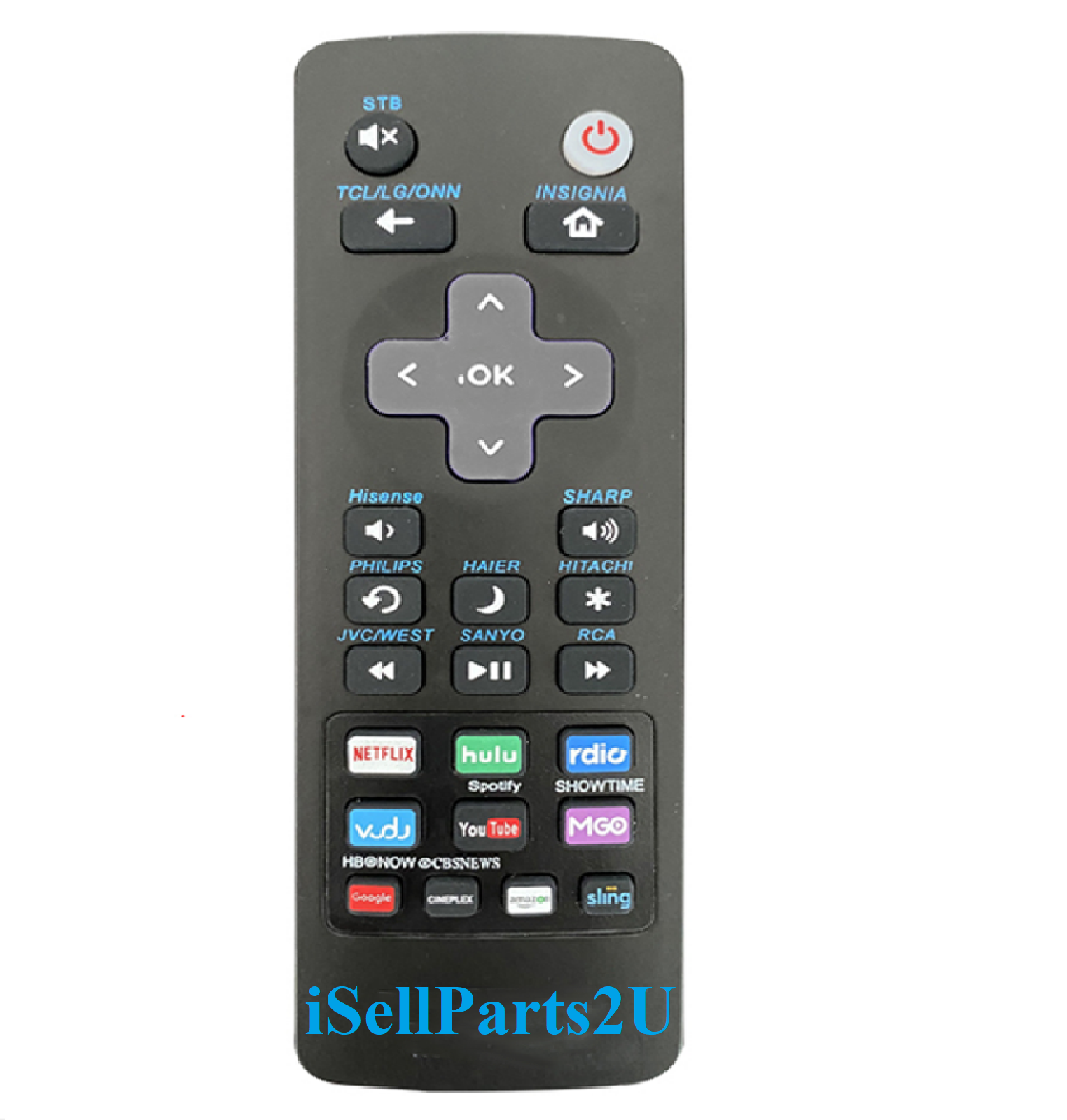 Universal Remote for Roku TV's TCL, LG ONN, Sharp Philips, Hisense JVC RCA Sanyo