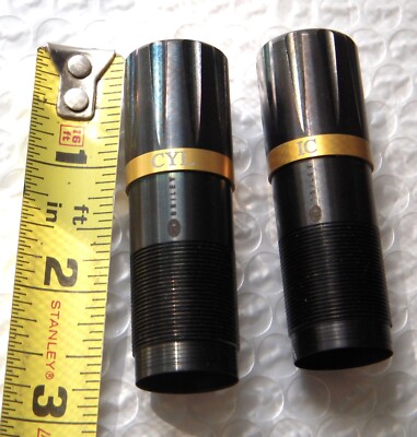 2 NEW BRILEY EXTENDED 12ga Choke Tubes OEM MOSSBURG 500 IC & CYL WINCHESTER 1200