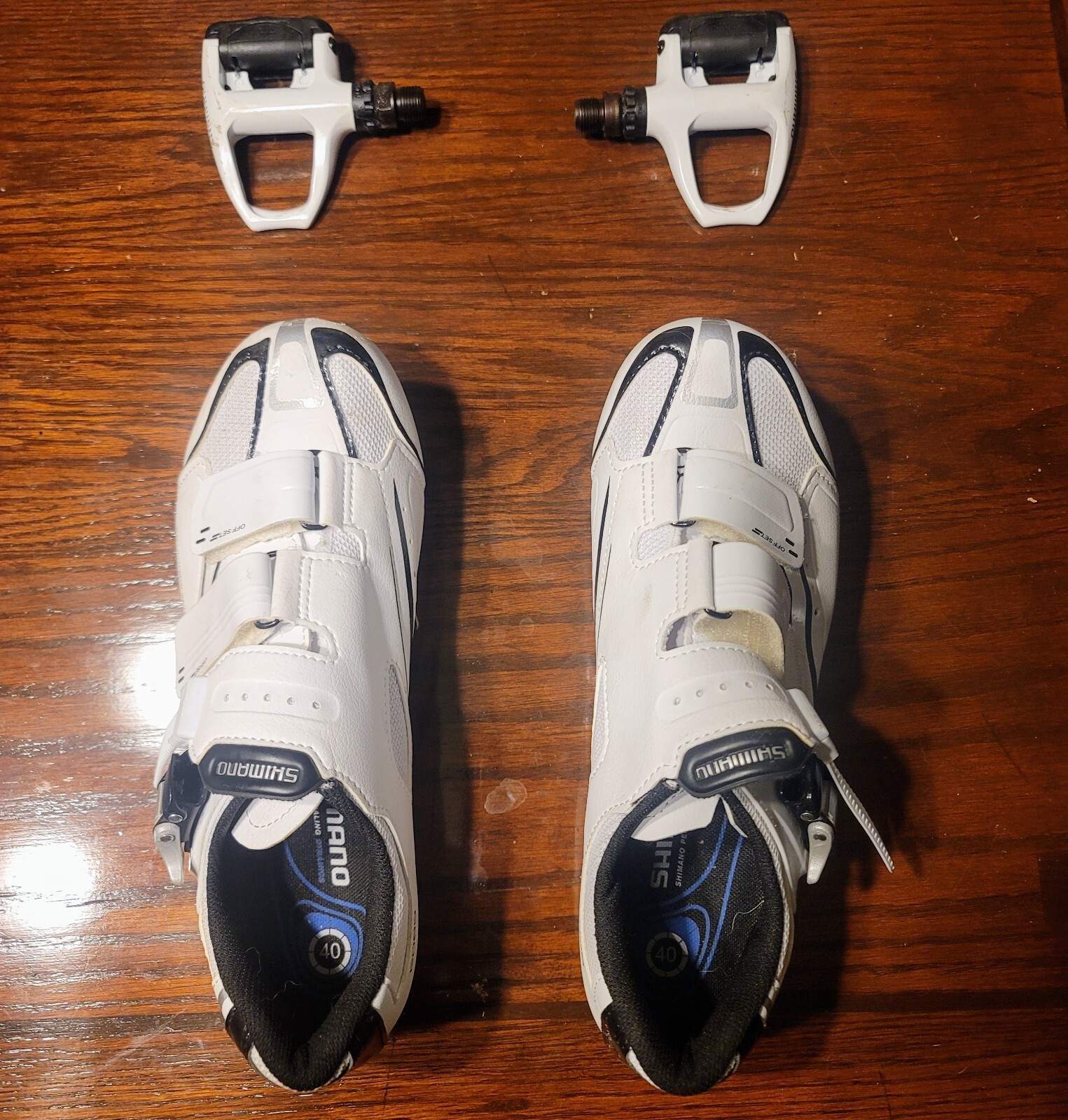 Shimano SH-R088W Cycling Shoes with Cleats & SPD-SL Pedals