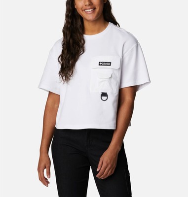

Женская футболка Columbia Wmns Field Creek Cropped SS Lifestyle белый, Columbia Wmns Field Creek Cropped SS Lifestyle T-Shirt