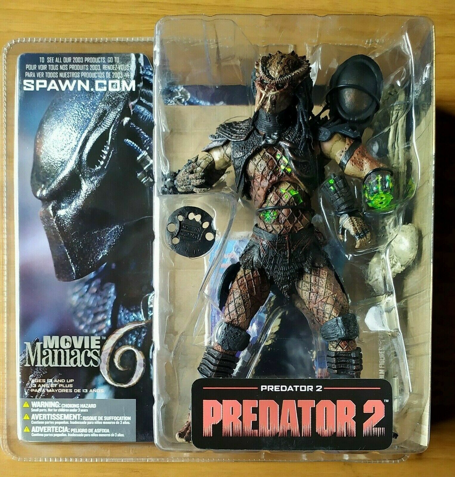 PREDATOR 2 MOVIE MANIACS 6 McFARLANE TOYS SPAWN.COM ACTION PREDATOR 2 MOVIE MANIACS 6 McFARLANE TOYS SPAWN.COM ACTION