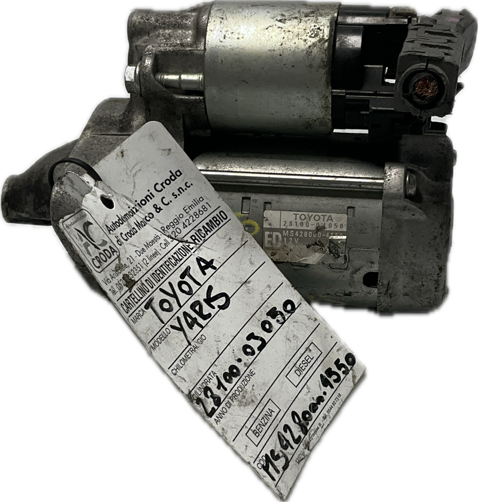 Motorino avviamento PER TOYOTA YARIS codice: 28100-0J050 ms428000-4550 benzina