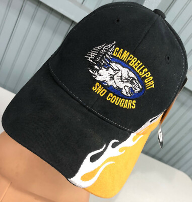 Campbellsport Wisconsin Sno Cougars Snowmobile Adjustable Baseball Cap Hat