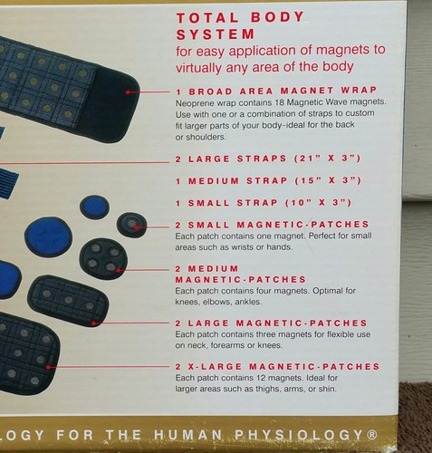 Homedics Magnetic Thera P System Total Body Healing Pain Relief 12 Pieces