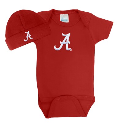 Alabama Crimson Tide Baby Bodysuit and Cap Set