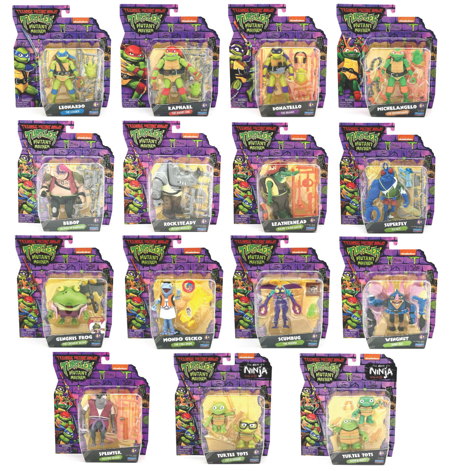Teenage Mutant Ninja Turtles Mutant Mayhem Various  Action Figures