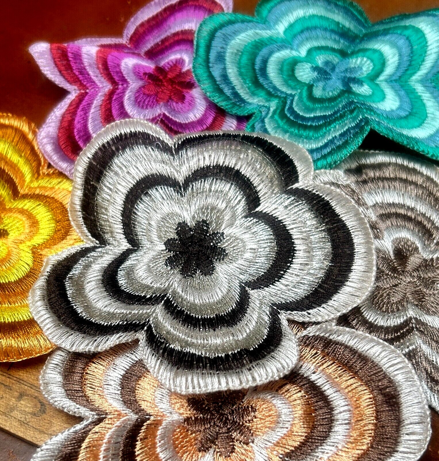 vintage embroidered 4.5