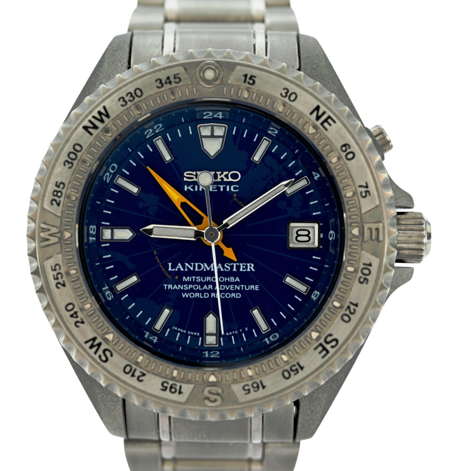 SEIKO　LAND MASTER　ランドマスター　5M45-6A01 New Batt [Exc+5] SEIKO LANDMASTER 5M45-6A01 Titanium Men's