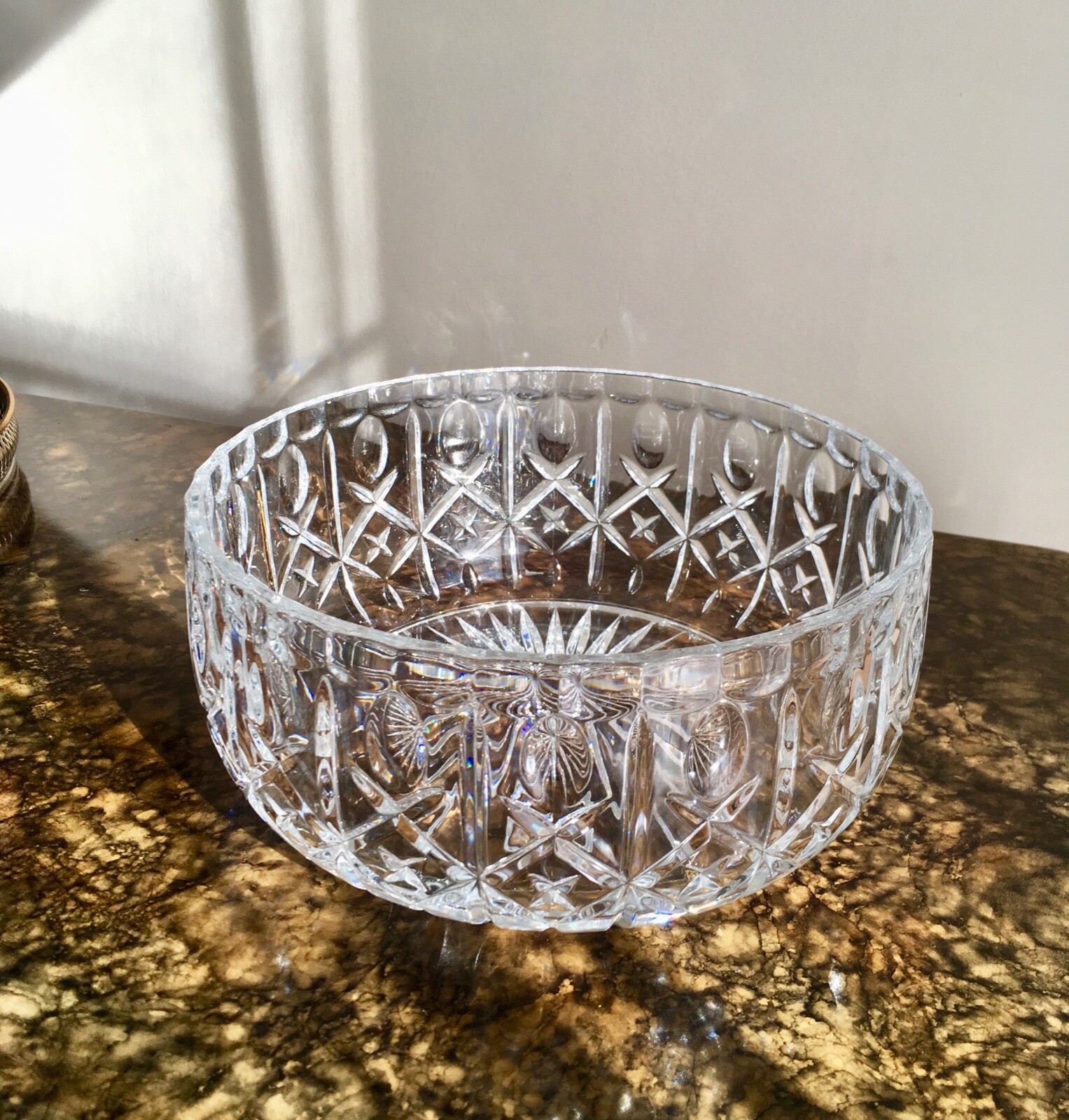 Beautiful Large Heavy Crystal Bowl