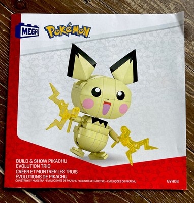 New MEGA Brand POKEMON Evolution Trio PICHU Single Figure Set GYH06 Posable