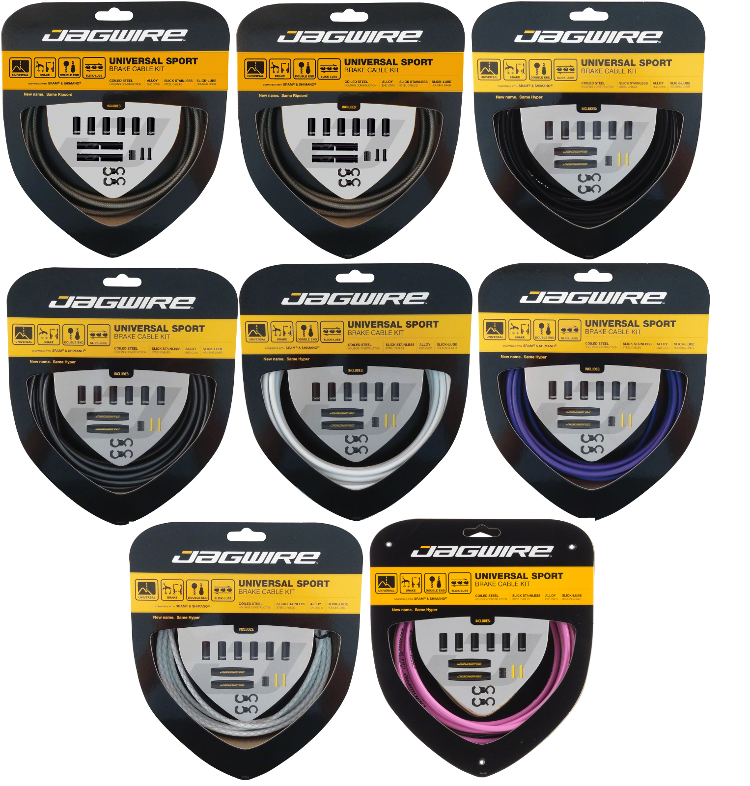Jagwire Universal Sport Brake Cable Kit |  SRAM/Shimano | All Colors