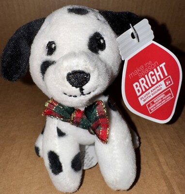 Puppy Plush Stuffed Animal With Sound Christmas Ornament Make The Season Bright
