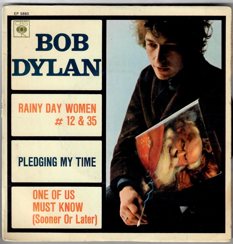 Bob Dylan Rainy Day Women # 12 & 35 1966 Folk-Rock French Ep Cbs 45t