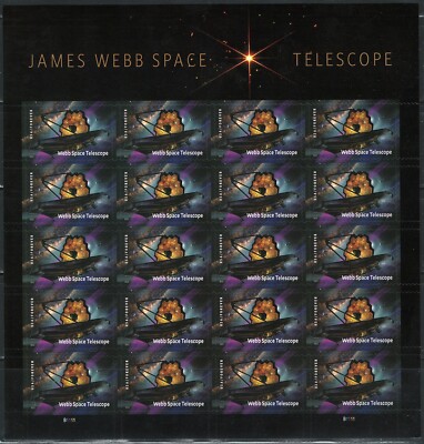 Mint US James Webb Space Telescope Pane of 20 Forever Stamps Scott# 5720 (MNH)