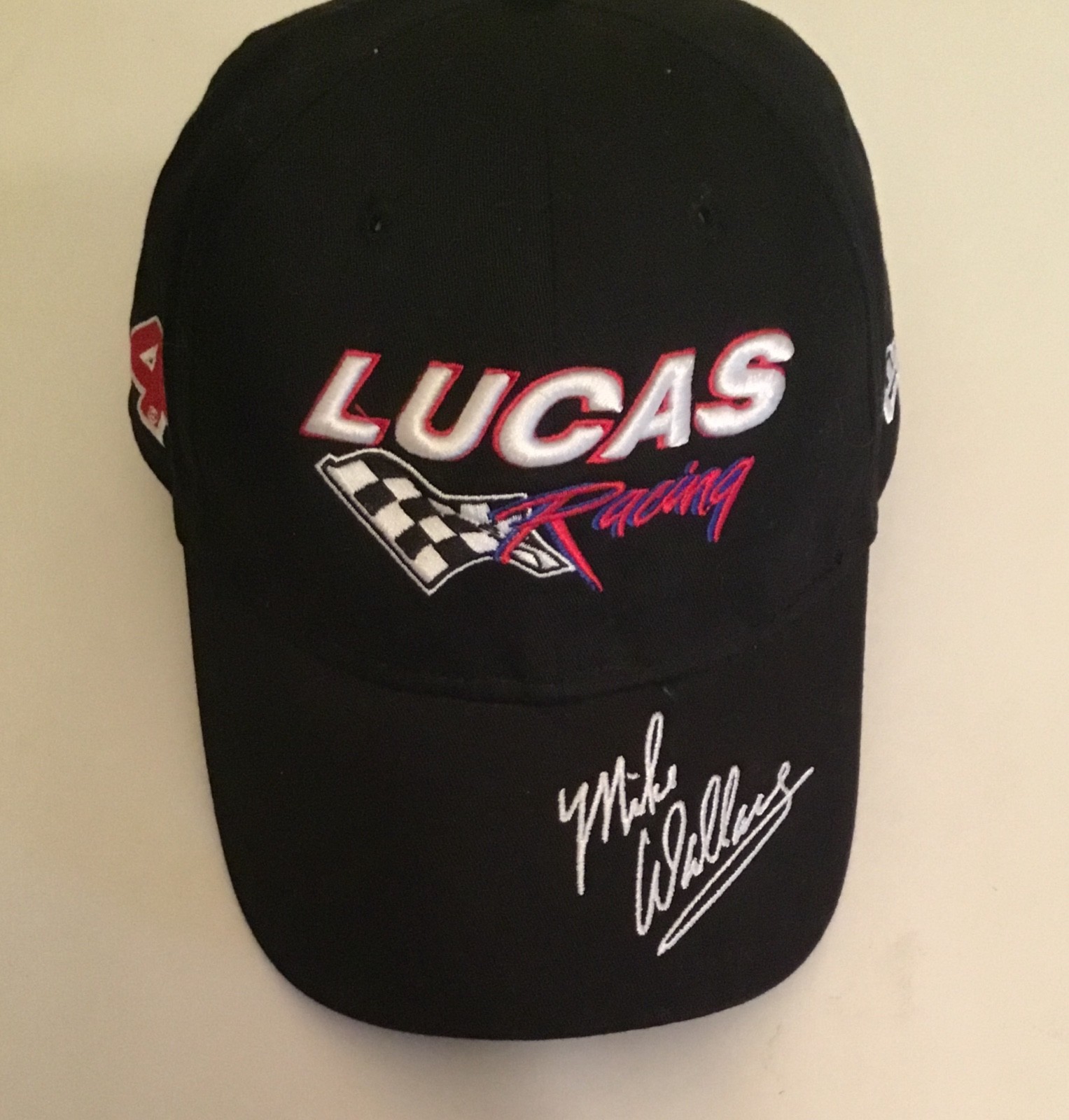 New Era Lucas Racing Adjustable Cap, Mike Wallace Embroidered Signature New 0133