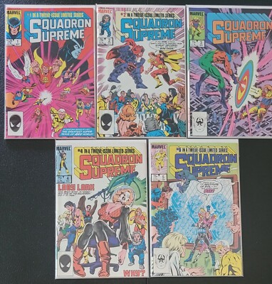 Squadron Supreme 1985 1 2 3 4 5 Marvel Comics VF/NM