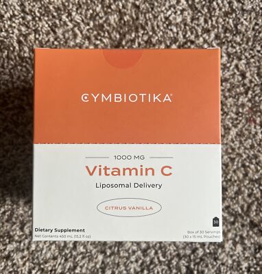 Cymbiotika Liposomal Vitamin C - Citrus Vanilla - 1000mg per serving - New Box