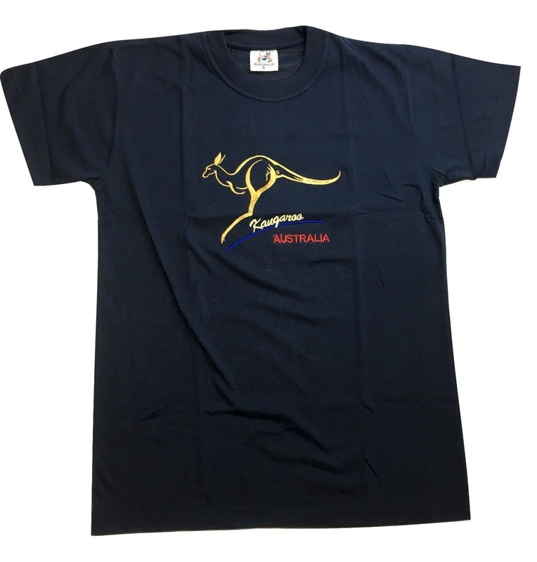 Adult Australian Kangaroo T Shirt Australia Day 100% Cotton Souvenir