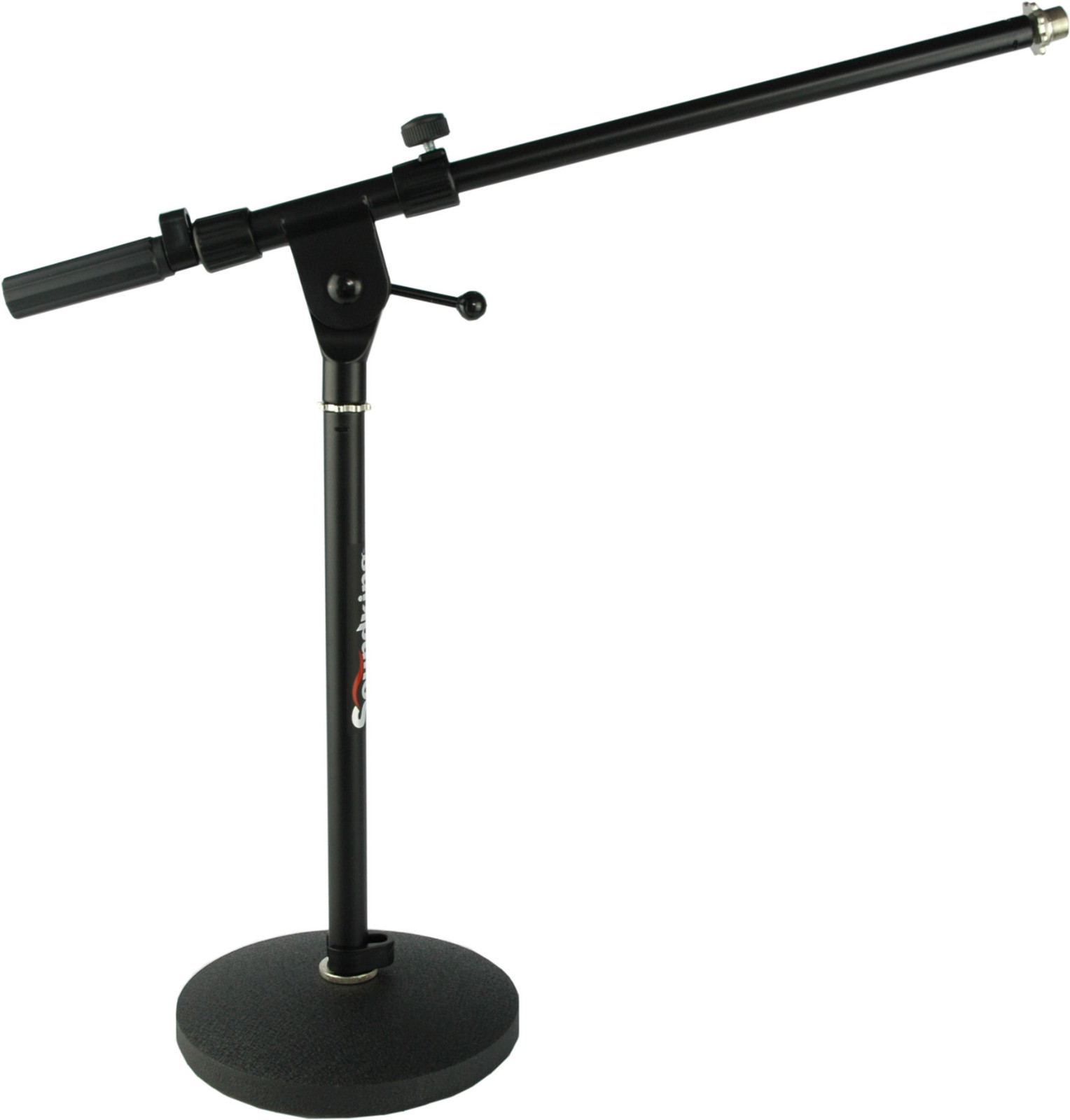 Soundking short Black Boom Mic Stand with Heavy Round Base. | eBay