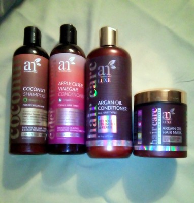 ArtNaturals Hair Care Set - Shampoo, Conditioners and Hair Mask - No Sulfates