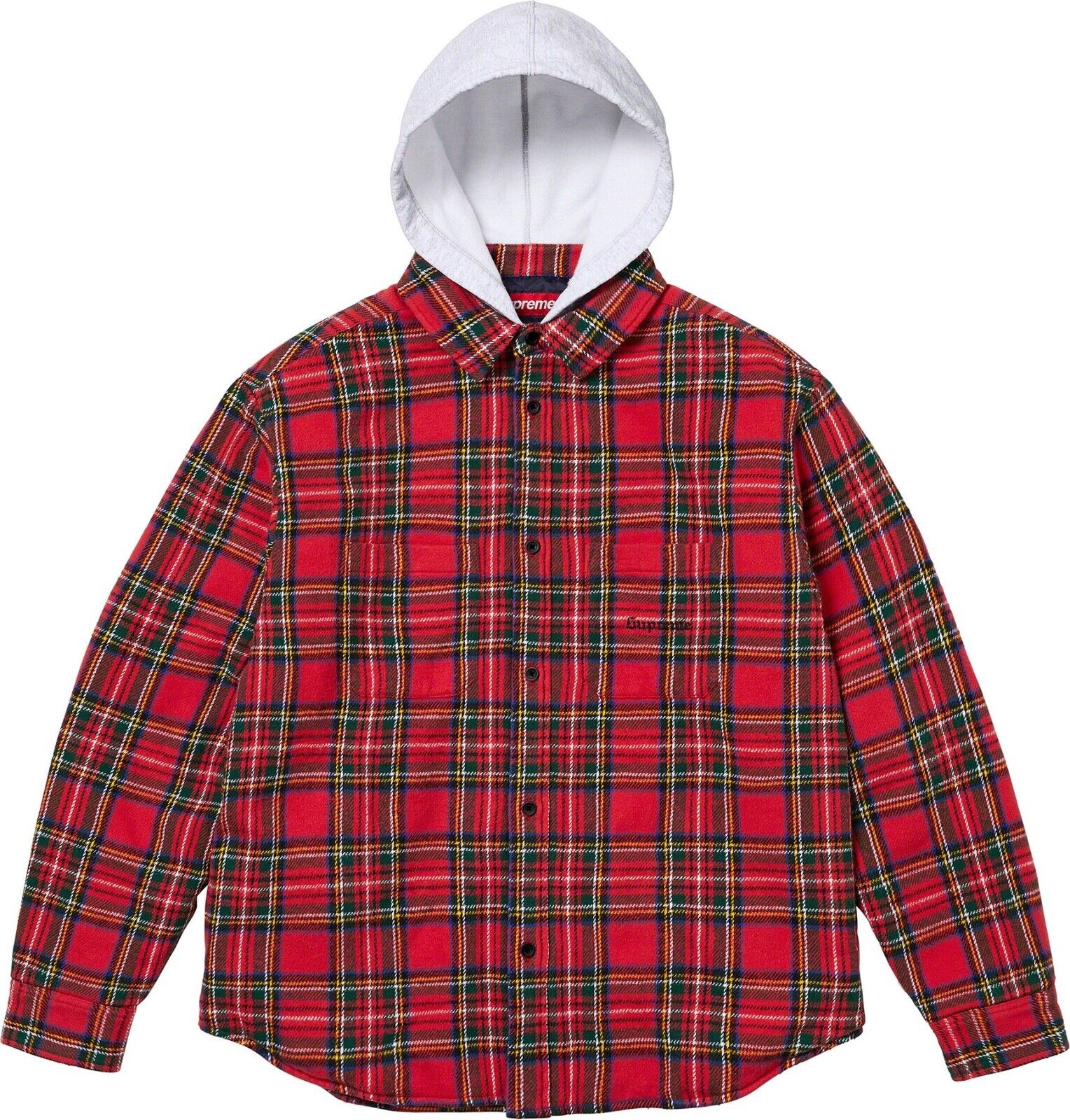 Supreme Tartan Plaid Flannel Hooded Shirt Red sz Medium | eBay Supreme Tartan Plaid Flannel Hooded Shirt Red sz Medium | eBay